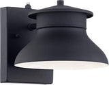 John Timberland Danbury Farmhouse Industrial Rustic Outdoor Barn Light Fixture Black LED Dusk to Dawn 6" for | Lumora