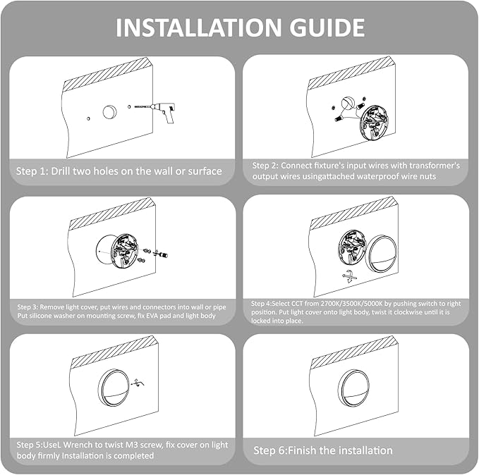 Low Voltage Deck Lights Outdoor, 12V LED Low Voltage Post Fence Stair Lights Wired Outdoor with Connector, 3W LED | Lumora