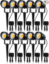SUNVIE 12W Low Voltage LED Landscape Lights with Connectors, Outdoor 12V Super Warm White (900LM) Waterproof Garden | Lumora