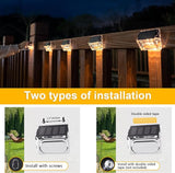 Solar Outdoor Lights, 16 Pack Solar Fence Deck Lights Waterproof Solar Powered Outside Lighting for Step Railing | Lumora