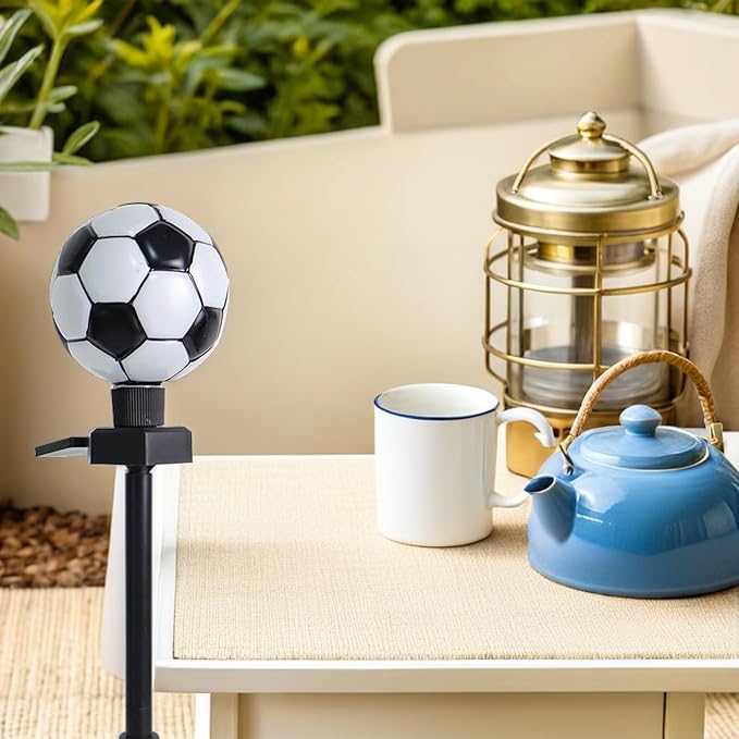 Solar Powered Soccer Lawn Stake Light, Outdoor Garden Solar Pathway Lamp, LED Decorative Yard Lawn Light for Patio and Garden Decor