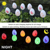 10 Easter Bunny Lamps, Solar-Powered Easter Lamps, 3.5m Holiday Lighted Decoration with Stakes | EasterEgg String | Lumora