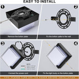Exterior Wall Lights, Modern Waterproof Outdoor Ceiling Wall Mount Lighting, Black Square Small Led Porch Light | Lumora
