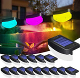 LED Solar Step Lights, 16 Pack Solar Deck Lights Outdoor IP65 Waterproof Pool Side Lighting Decor for Stairs Fence | Lumora