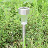Zerodeko 8pcs Waterproof Solar Ground Plug Lights Stainless Steel LED Landscape Pathway Lamps for Outdoor Garden | Lumora