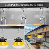 [3-Prong] 100ft LED Construction String Lights, 100W 14000lm LED String Work Lights - Outdoor Security Flood Light | Lumora