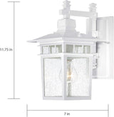 Nuvo Lighting 60/4951 Traditional One Light Outdoor Wall Mount from Cove Neck collection in White finish | Lumora