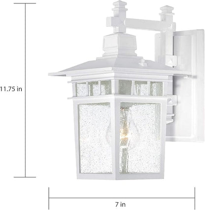 Nuvo Lighting 60/4951 Traditional One Light Outdoor Wall Mount from Cove Neck collection in White finish