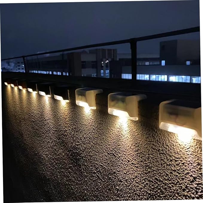 5Pcs Waterproof Solar Step Lights for Outdoor Deck LED Garden Fence Lighting Motion Sensor Solar Lights for Pathway | Lumora