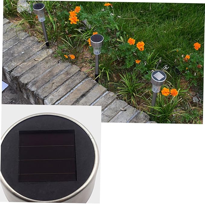 8Pcs Solar Ground Lights LED Outdoor Garden Landscape Lamps for Pathway Lawn and Driveway Easy Installation White | Lumora