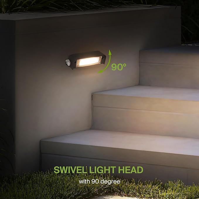 ASD LED 4 Inch Retaining Wall Light Fixture, Hardscape Paver Lighting | 5CCT, Low Voltage, Swivel, Waterproof, ETL Listed | 2W 130LM 2200K-5000K 12V | Landscape Step Illumination | Bronze, 8 Pack
