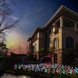 Solar Garden Stake Flower Lights Upgraded 2 Pack Outdoor Waterproof Solar Powered Lights Lily Flowers, 7 Colors | Lumora