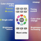 intelamp Solar Pathway Lights Outdoor, 2 Pack 9 Color Changing with Remote Control, Dusk to Dawn Solar Powered | Lumora