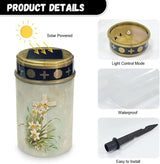White Cross Outdoor Solar Lights for Yard Decorative Waterproof Solar Light for Cemetery Grave Flameless Candle for | Lumora