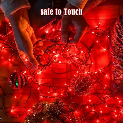 2026 New Voice Control 88ft 240LED Smart Valentine String Lights Outdoor/Indoor | String Lights with Remote, 12Modes, 7Voice Commands & Timers, Valentine Twinkle Light for Wedding Party Decor (Red)