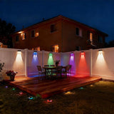 ZSYIQIX Solar Fence Lights 8 Pack, RGB Fence Solar Lights Outdoor Waterproof Led, 12 Modes Color Changing Outside | Lumora