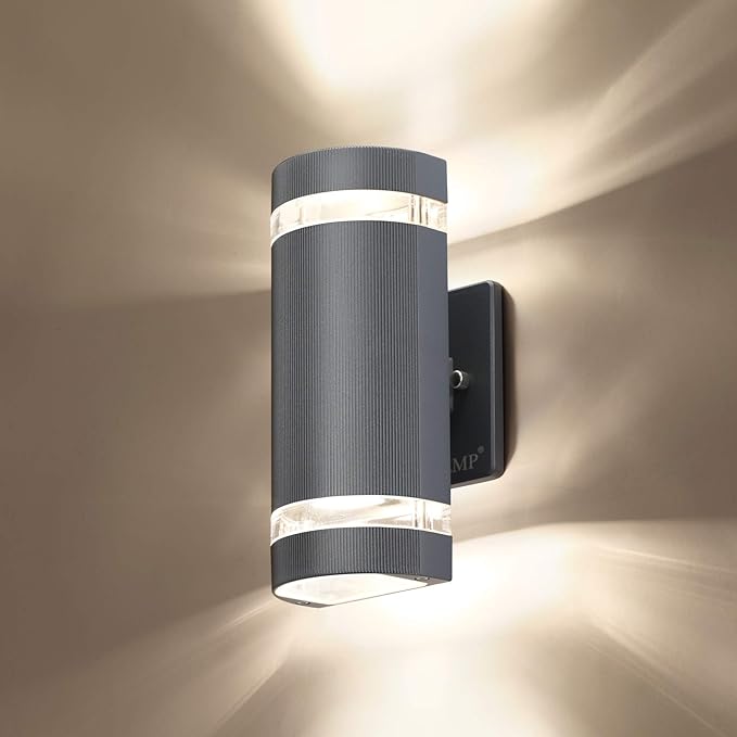 LMP LED Semi Cylinder Up and Down Lights Outdoor Wall Light,Body in Aluminum Waterproof Outdoor Wall Lamps,3000k 5W | Lumora