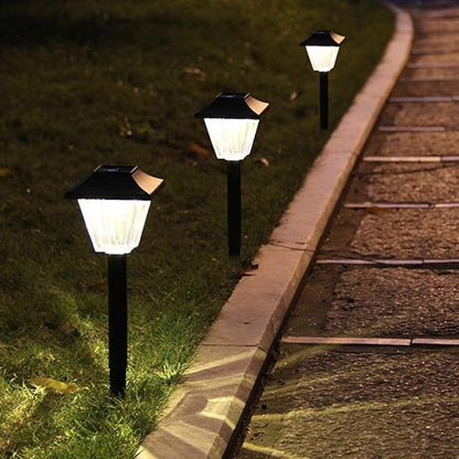 SUNWIND Solar Powered Outdoor Pathway Lights, 6 Pack, Waterproof LED, Black