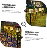 MERRYHAPY 30pcs Luminous Floor Lamp Led Ground Stakes Outdoor Solar Pathway Lights Replacement Stakes Plastic | Lumora