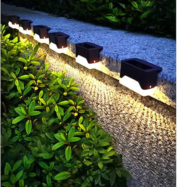4 Pack Solar Pathway Light Outdoor Solar Waterproof Pathway Lights Suitable for Flowerbed Railing Fence Stairs Courtyard