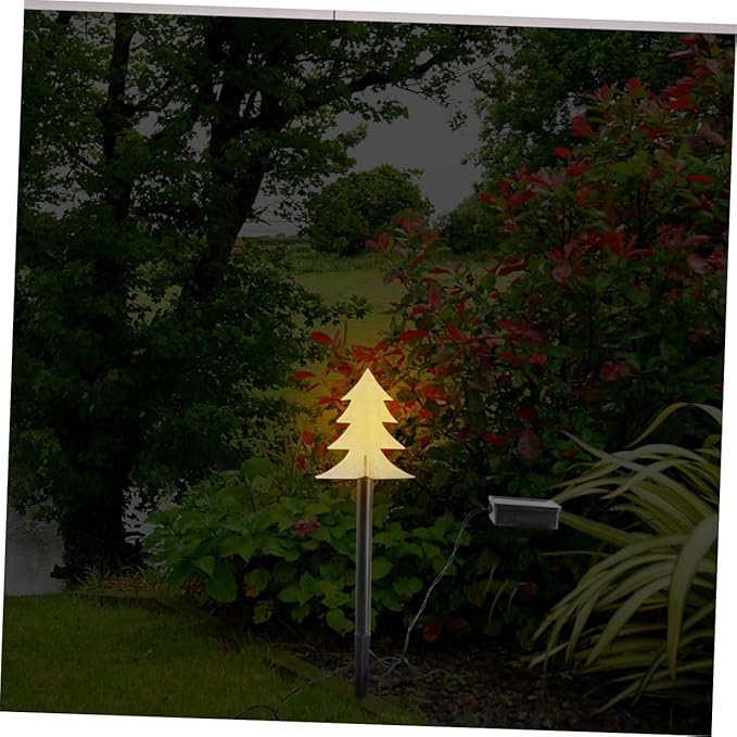 Milisten 1set Solar Christmas Tree Light Ground Insert Solar Light for Garden Decor Outdoor Holiday Decoration | Lumora