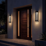 Kichler River Path 23" LED Outdoor Wall Light in Textured Black, 1-Light Contemporary Exterior Wall Sconce with | Lumora