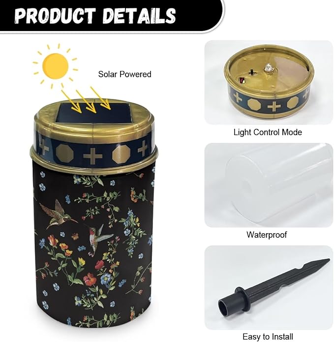 Solar Garden Stake Lights Auto On/Off Solar Pathway Lights Landscape Decoration Lights for Birthday in Heaven | Lumora