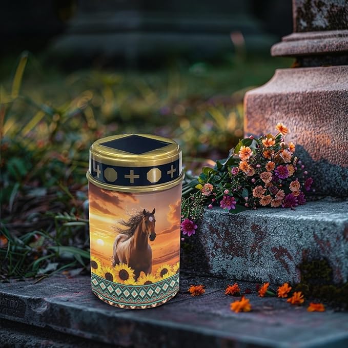 Western Aztec Horse Solar Light for Garden Yard,Horse Solar Pathway Lights Outdoor Waterproof Landscape Lighting | Lumora