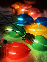 16Ft Jumbo LED Multicolor Valentine's Day String Lights Outdoor with 10 T13 LED Bulb, Clear Multicolor Hanging | Lumora