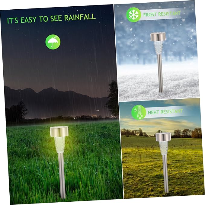 Solar Stake Lamp for Outdoor Garden Waterproof LED Courtyard Light Ground Stake Solar Yard Lights for Pathway and Lawn Decoration
