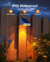12 Pack Color Changing Solar Powered Fence Lights Outdoor Landscape LED Waterproof Yard Lighting for Outside Wall | Lumora