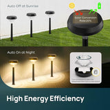Linkind Solar Pathway Lights 4 Pack, Solar Lights Outdoor, Warm White Path Waterproof for Walkway Yard Landscape | Lumora