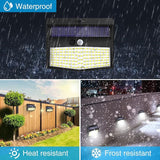 Solar Outdoor Lights, [138 LED/4 Packs] Solar Motion Sensor Security Lights with 3 Lighting Modes Solar Wall Lights | Lumora