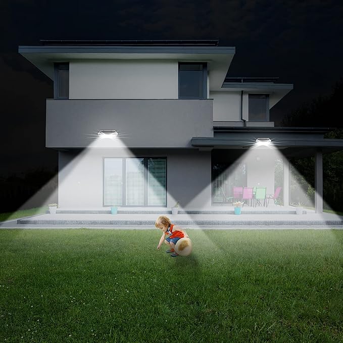 iThird Solar Powered Outdoor Lights, Solar Lights Outdoor Motion Sensor Stainless Steel Solar Security Lights for | Lumora