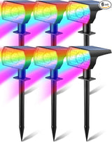 Solar Multicolor Lights Outdoor, 7 Lighting Modes Solar Light Outdoor Waterproof IP68, Color Changing RGB Powered | Lumora