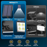 Solar Spot Lights Outdoor, Solar Lights Outdoor Waterproof IP65, 4 Brightness Modes Dusk to Dawn Landscape | Lumora