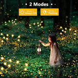 10-Pack Solar Garden Lights, 80 LED Solar Lights Outdoor for Garden Decor, Waterproof Firefly Light Outdoor (Sway | Lumora