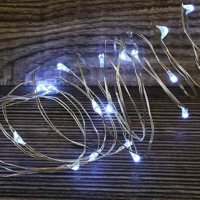 2 Pack Solar Powered Fairy String Lights Outdoor Waterproof 8 Modes Twinkle Christmas Decorations Lights, Each | Lumora