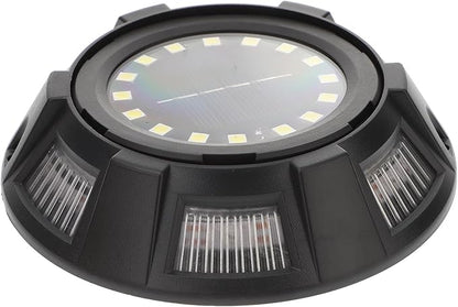 VILLCASE 4pcs Solar Outdoor Lights In-ground Landscape Pathway Lights with Rotatable Side Glow, Plastic Lawn Garden Lighting for Patio Yard Walkway