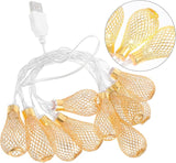 STOBAZA Wave Drop LED String Lights USB Indoor Outdoor Hanging Lights for Party Patio Holiday and Wedding Decor | Lumora