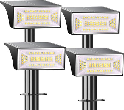 Caledonia Solar Landscape Spotlights Outdoor, Outside 56 LEDs Spot Lights IP68 Waterproof with 6 Brightness & 2 Color Modes, Auto On/Off for Tree, Yard, Pathway, Garden (Cool/Warm White)