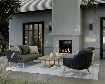 Cylinder Collection 5" Modern Outdoor Up/Down Wall Lantern Light Black