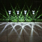 Solar Pathway Lights 10 Pack Christmas Solar Lights Outdoor Waterproof 6000K Cold White Yard Lighting, LED | Lumora