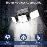 2 Pack 180 LED Solar Flood Light Outdoor,Motion Sensor Outdoor Lights,IP65 Waterproof,3 Adjustable Heads Outdoor | Lumora