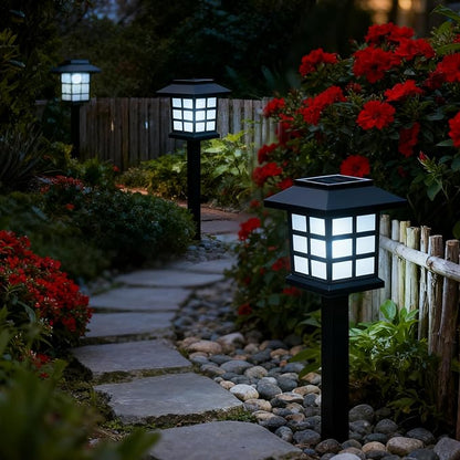 Solar Outdoor Lights,12 Packs LED Solar Garden Lights Outdoor Waterproof,Auto On/Off Path Light,Maintain 8 Hours for Your Garden,Landscape,Path,Yard,Patio,Driveway