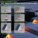 Motion Sensor Solar Step Lights Outdoor Waterproof, 10 Led Solar Stair Lights for Outside, Motion Detector Light | Lumora
