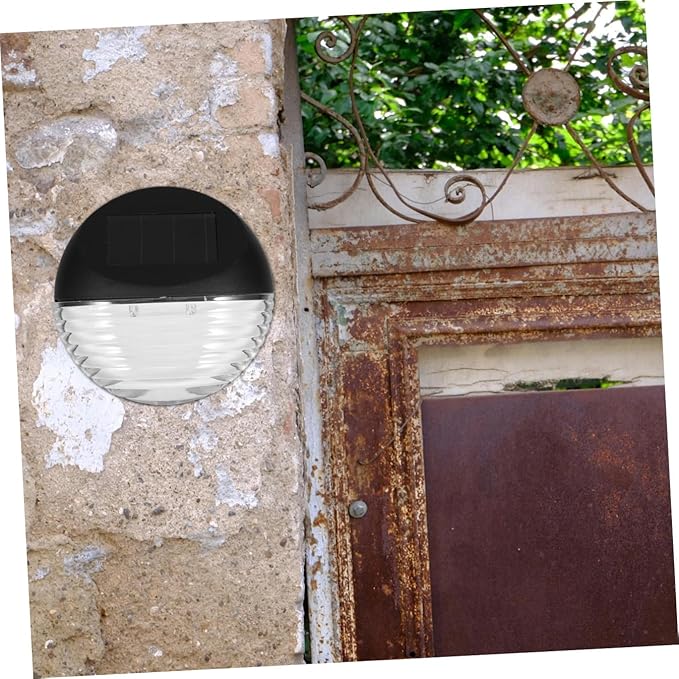 DOITOOL Solar Fence Lights Solar Step Lights Outdoor Stair Lighting Solar Wall Lights Waterproof Solar Garden Lights