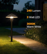 LUTEC 12V Low Voltage Pathway Lights, Die-cast Aluminum Pathway Lights with Connectors，IP65 Waterproof Outdoor | Lumora