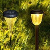 2PCS Garden Solar Lights Warm Color LED Flower Stake Light Decorative Landscape Lawn Yard Outdoor Lights Diameter | Lumora