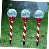 Solar Panel Lights Cracked Glass Effect Led Christmas Outdoor Garden Pathway Decorations | Lumora